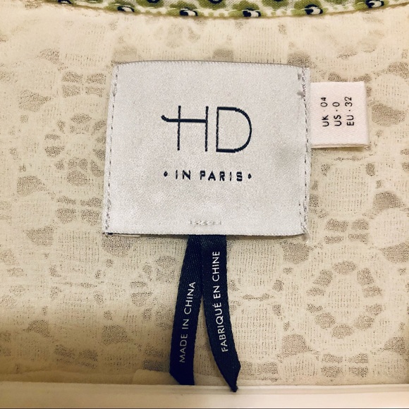 🍀Sale 4/$20 ANTHROPOLOGIE HD in Paris Lace & Chambray Dress - Picture 3 of 11